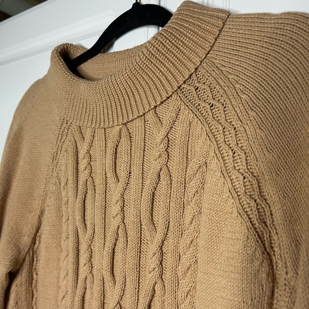 Talbots 100% Cotton Cableknit Fisherman Sweater - Picture 4 of 9